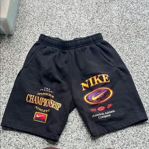 Nike Black Athletic Shorts Retro Style